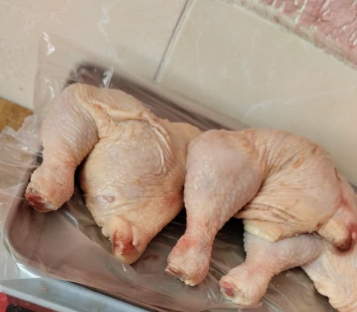 Pierna y muslo de pollo